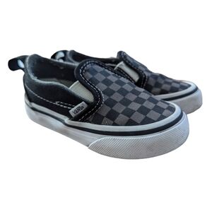 Vans Toddler Checkered Slip On Shoes Size 6C